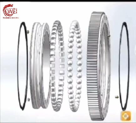 instructure of single row ball without gear slewing bearing