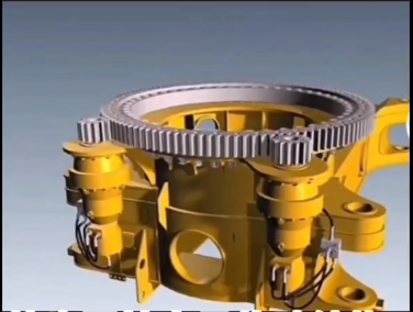 External-gear-slewing-bearing-transmission-structure