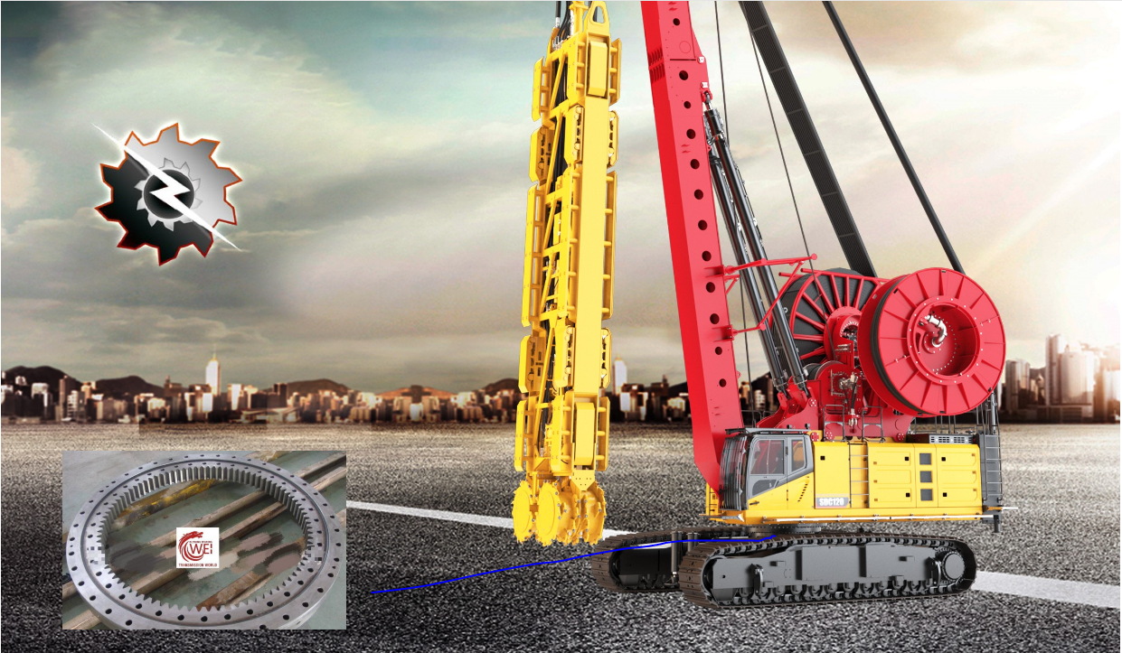 Heavy Load three row roller slewing bearing inner gear 133.40.1250 for SDC120 Double Wheel Trench Cutter Heavy-Load-three-row-roller-slewing-bearing-inner-gear-133.40.1250-for-SDC120-Double-Wheel-Trench-Cutter