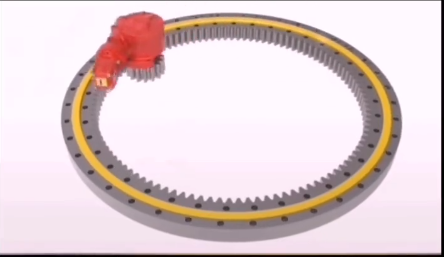 Rotating-structure-of-internal-toothed-slewing-support-