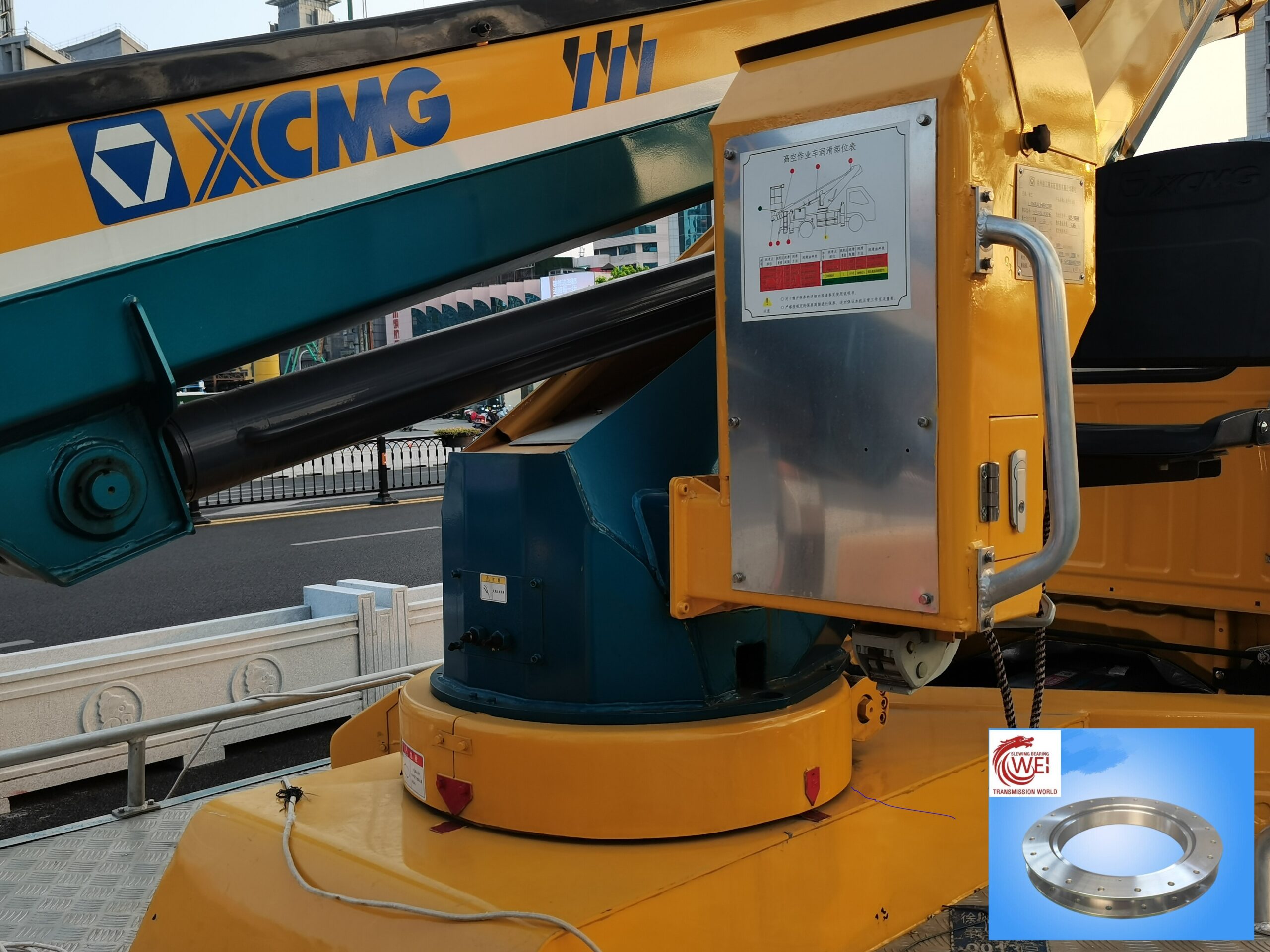 Single row ball slewing bearing for XCMG GKS18A Aerial work platform Single-row-ball-slewing-bearing-for-XCMG-GKS18A-Aerial-work-platform