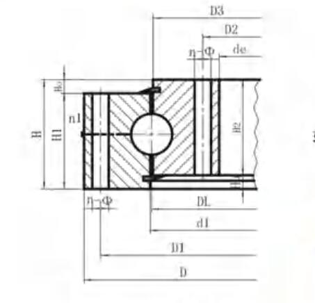 drawing for light type slewing bearing 060 series drawing-for-light-type-slewing-bearing-060-series