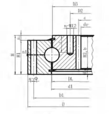 drawing for light type slewing bearing 062 series drawing-for-light-type-slewing-bearing-062-series