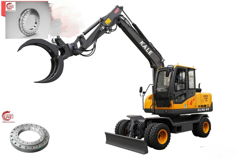 single row ball slewing bearing with internal gear for CAT KL90-9T 75 wheel wood grabber single-row-ball-slewing-bearing-with-internal-gear-for-CAT-KL90-9T-75-wheel-wood-grabber