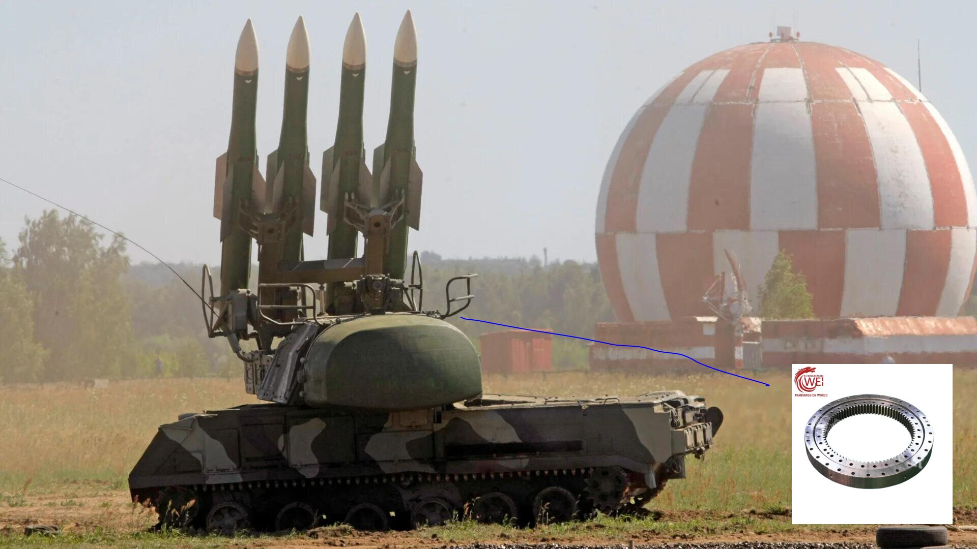 single row cross roller slewing bearing for Russian Air Defense Missile Systems_proc single-row-cross-roller-slewing-bearing-for-Russian-Air-Defense-Missile-Systems_